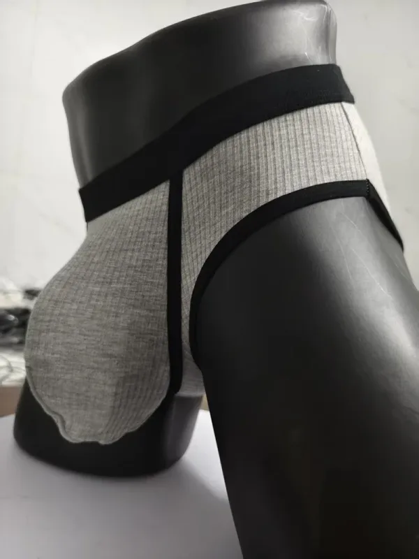 Herren-Unterwäsche mit Taschen, große Tasche, Handyhalter, Sport-Boxershorts, schnell trocknende Sportunterwäsche mit versteckter Tasche, Fitnessstudio, Laufen