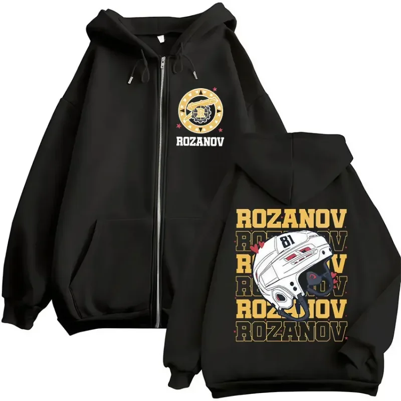 Heated Rivalry Ilya Rozanov 81 Boston Raiders Merch Zipper Hoodies Men's Women Clothing Fashion Zip Up Sweatshirts Jackets Coats