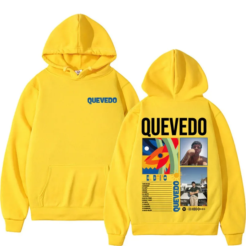 Rapper Quevedo 2026 EL BAIFO Graphic Hoodies Men Women Harajuku Vintage Gothic Sweatshirt Casual Cozy Oversized Hoodie Pullovers