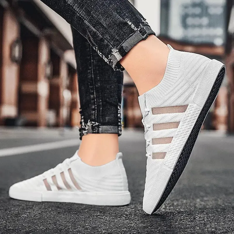 2022 Nieuwe Super Licht Mesh Mannen Running Sneakers Mode Trend Lace-Up Sportschoenen Ademend Tenis Masculino Comfort Anti-slip