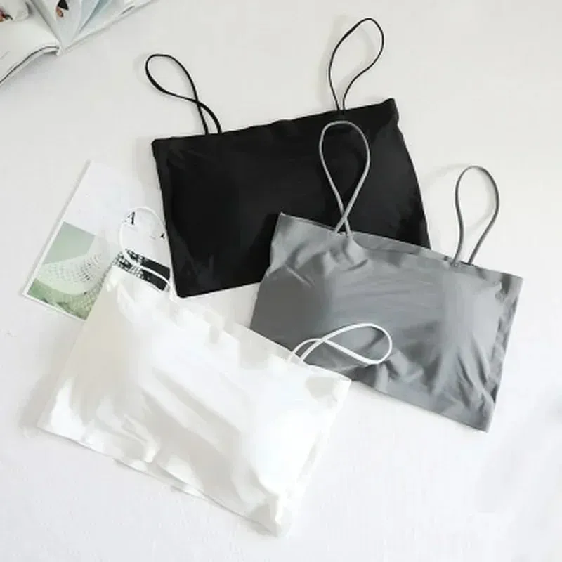 Comfortable Waist Beauty Back Wrap Chest Tube Top Girl No Steel Ring Camisole Bra Underwear New Female Simple Beauty Back