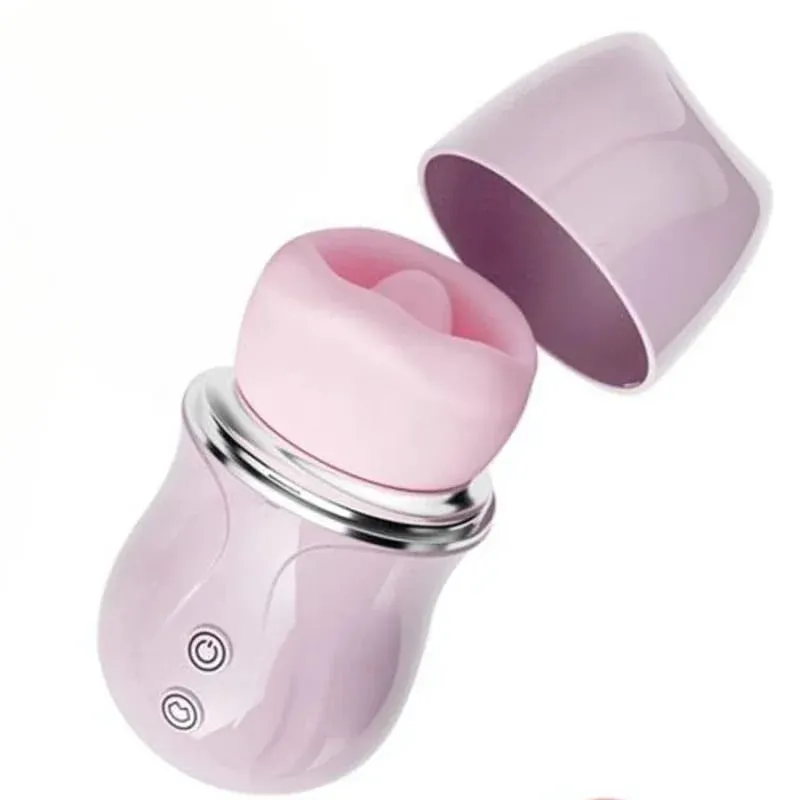 Tongue Licking Sucking Vibrator Female Nipple Breast Massager Sucker Clitoris Stimulator Rose-toy Sex Toys For Women Adult