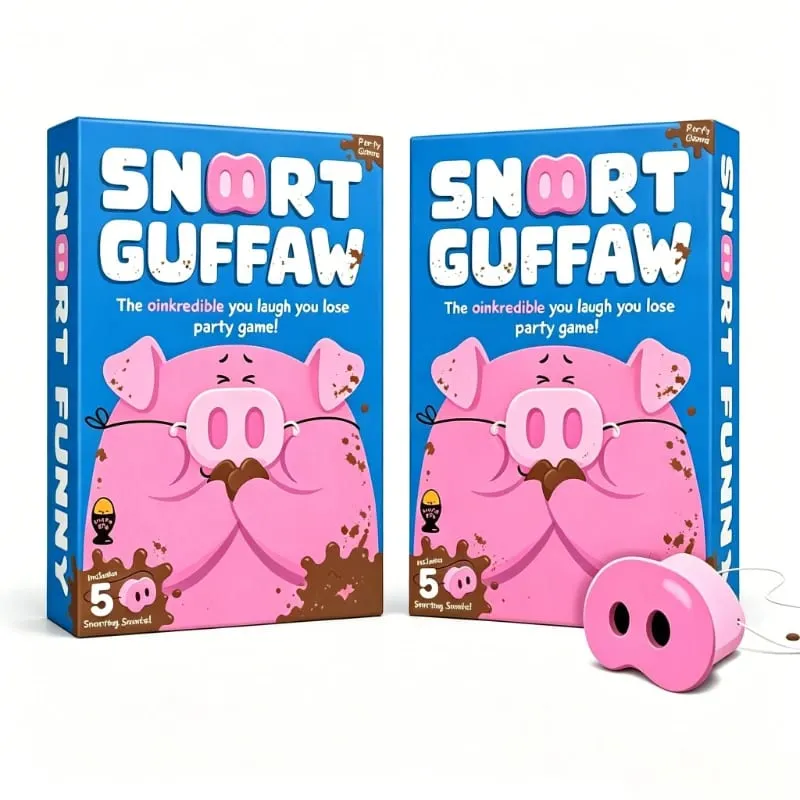 The New SNORT GUFFAW Party Game Smiling Means You Lose.