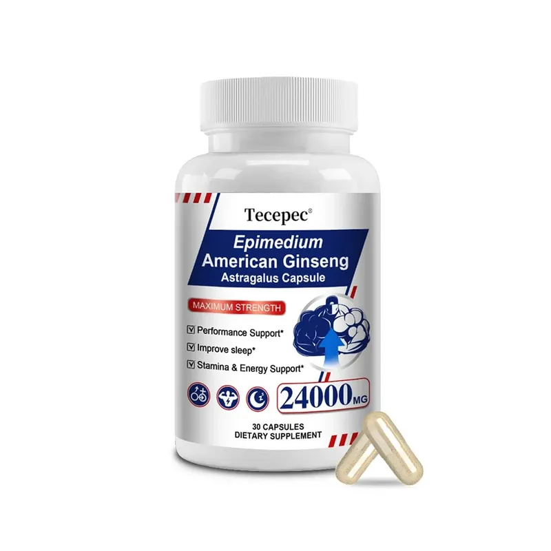 Ginseng & Astragalus Capsules Supports Strength Endurance & Energy Promotes Sleep Natural Immune Support 30/60/120 Capsules