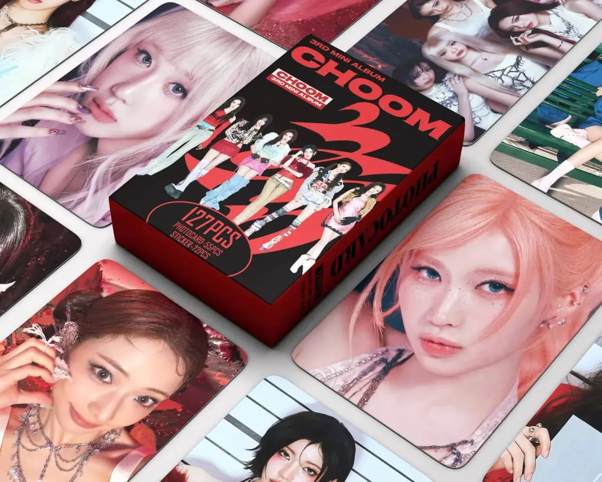 127PCS BM CHOOM Photocards Lomo Cards Set Photocards Photo Lomo Cards Fans Collection Printed Cards
