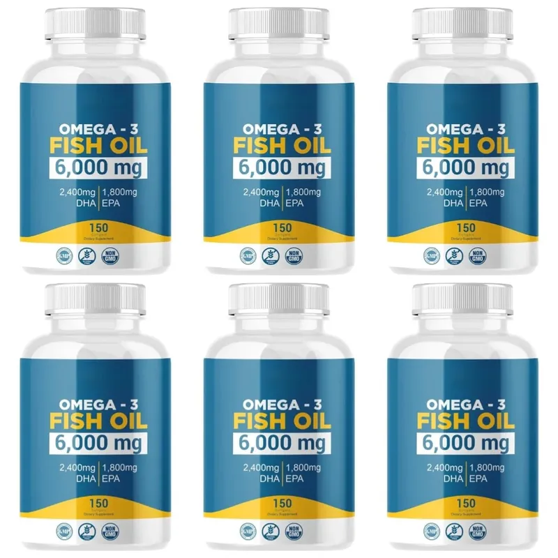 Omega 3 Fish Oil Softgels High Potency EPA DHA Daily Supplement for Adults Supports Joint Immune Health 150 Softgels Non GMO