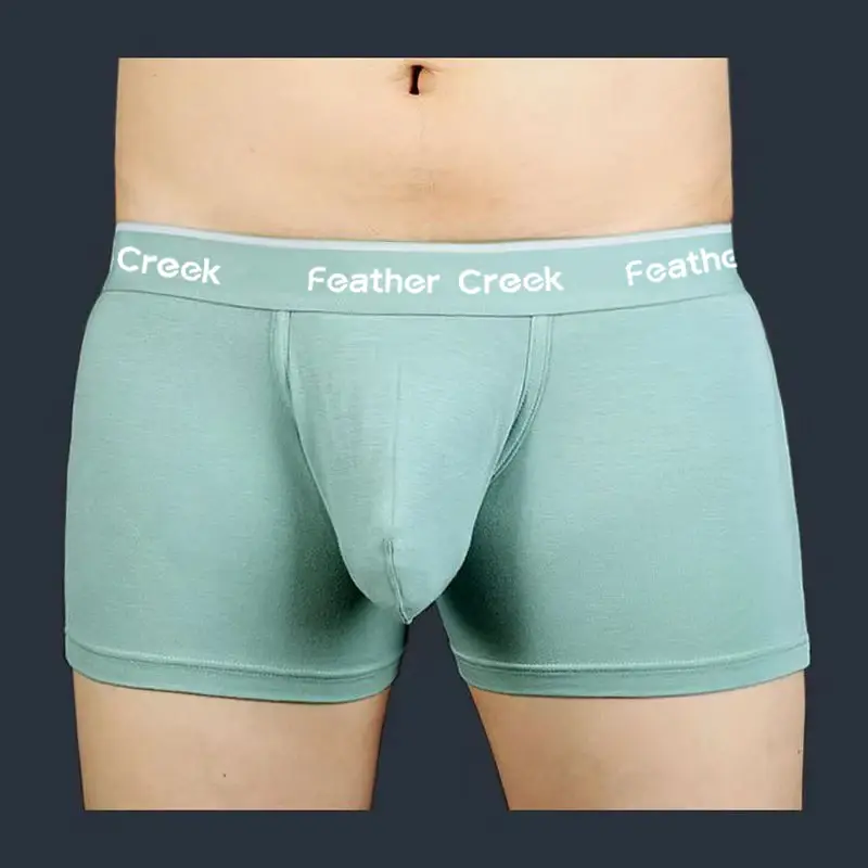 Panlalaking Pang-araw-araw na Malaking Supot na Kasuotang Panloob U Convex Bulge Enhancing Durable Seamless Cotton Briefs Breathable Low Rise Boxer Shorts Fit