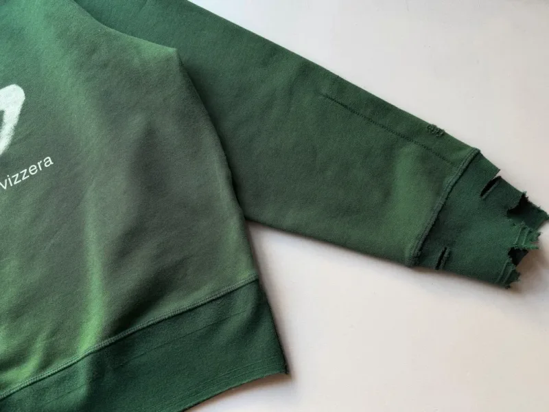 2026erd Pullovers High Street Washed Green Fit Hip Hop Men Women Hoodies Clothing Streetwear