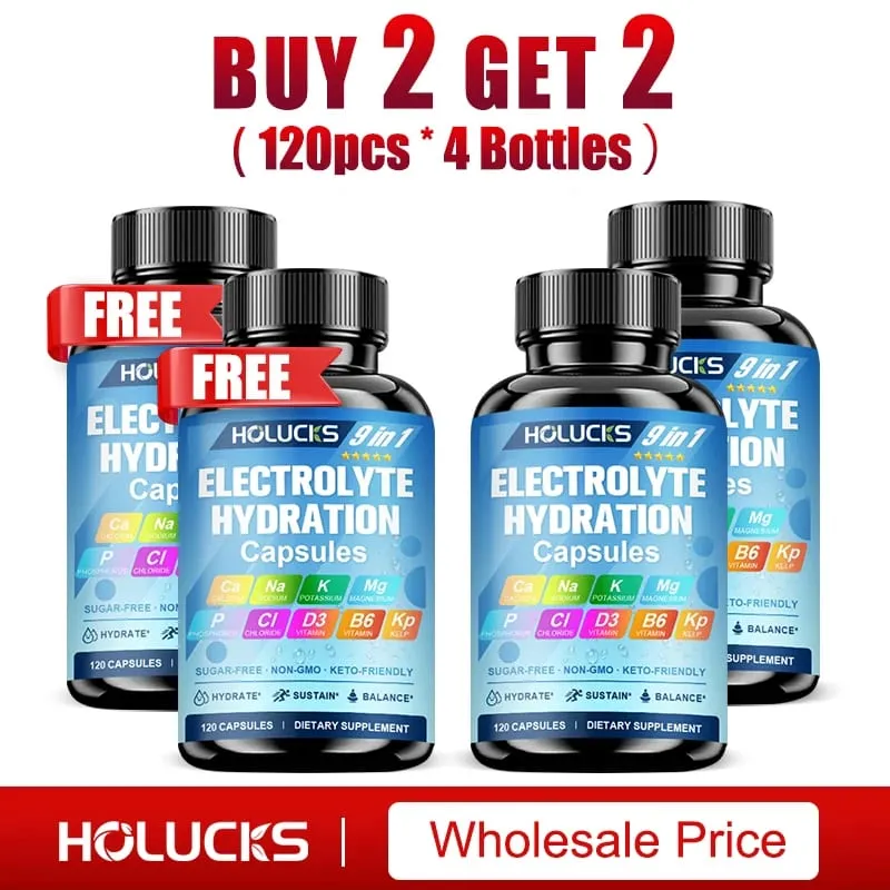 Electrolyte Hydration Capsules Workout Recovery & Muscle Support Energy Production for Fluid Balance