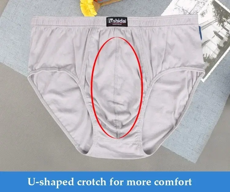 6XL 8XL Big Men Underwear Cotton Anti Chafe Boxer Briefs No Ride Up Wide Waistband Underpants for Plus Size Heavy Men