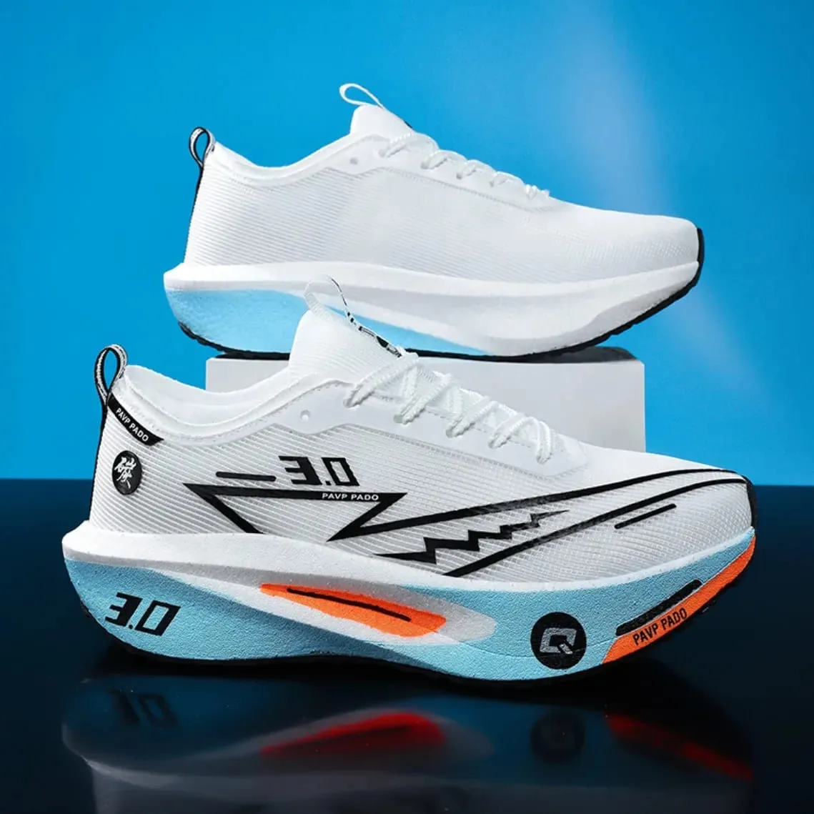 Carbon Plate Marathon Running Shoes Men Women Breathable Lightweight Shock Absorbing Non Slip Sports Athletic Sneakers New