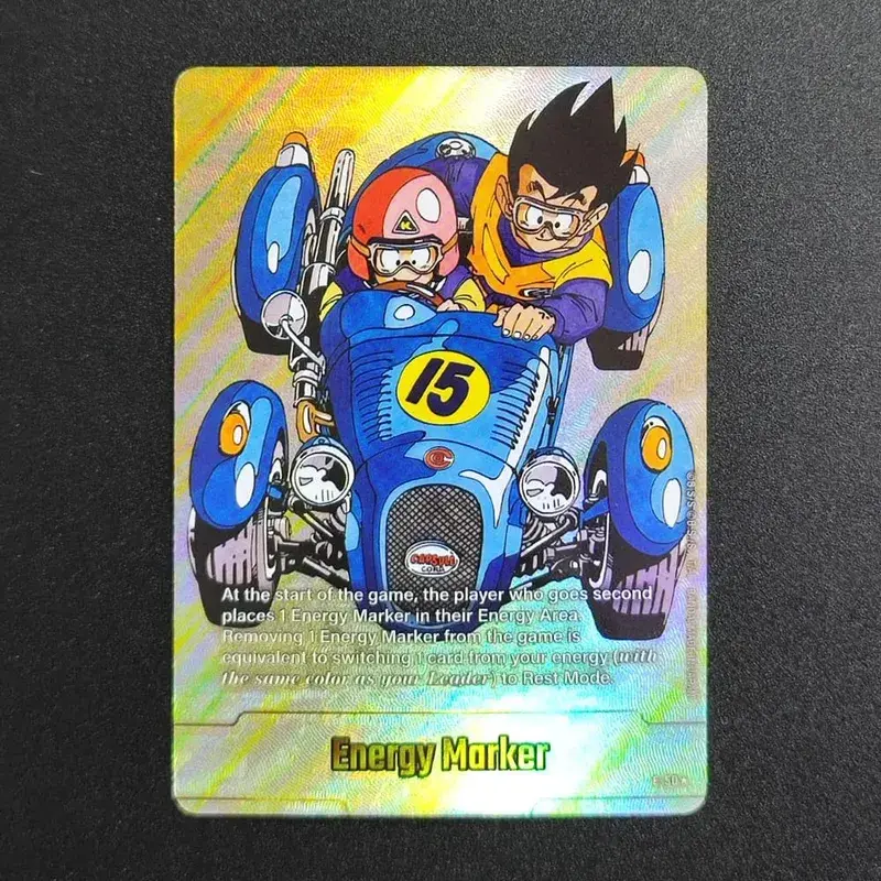 Self Made English Dragon Ball Super Fusion World Energy Markers Gold DBSFW_EM Son Goku Game Collection Flash Card Toy