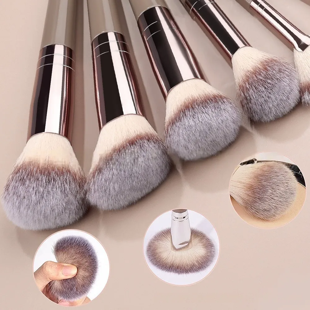 20Pcs Makeup Brushes Set Soft Synthetic Fiber Foundation Eyeshadow Blending Blush Powder Contour Beauty Tool