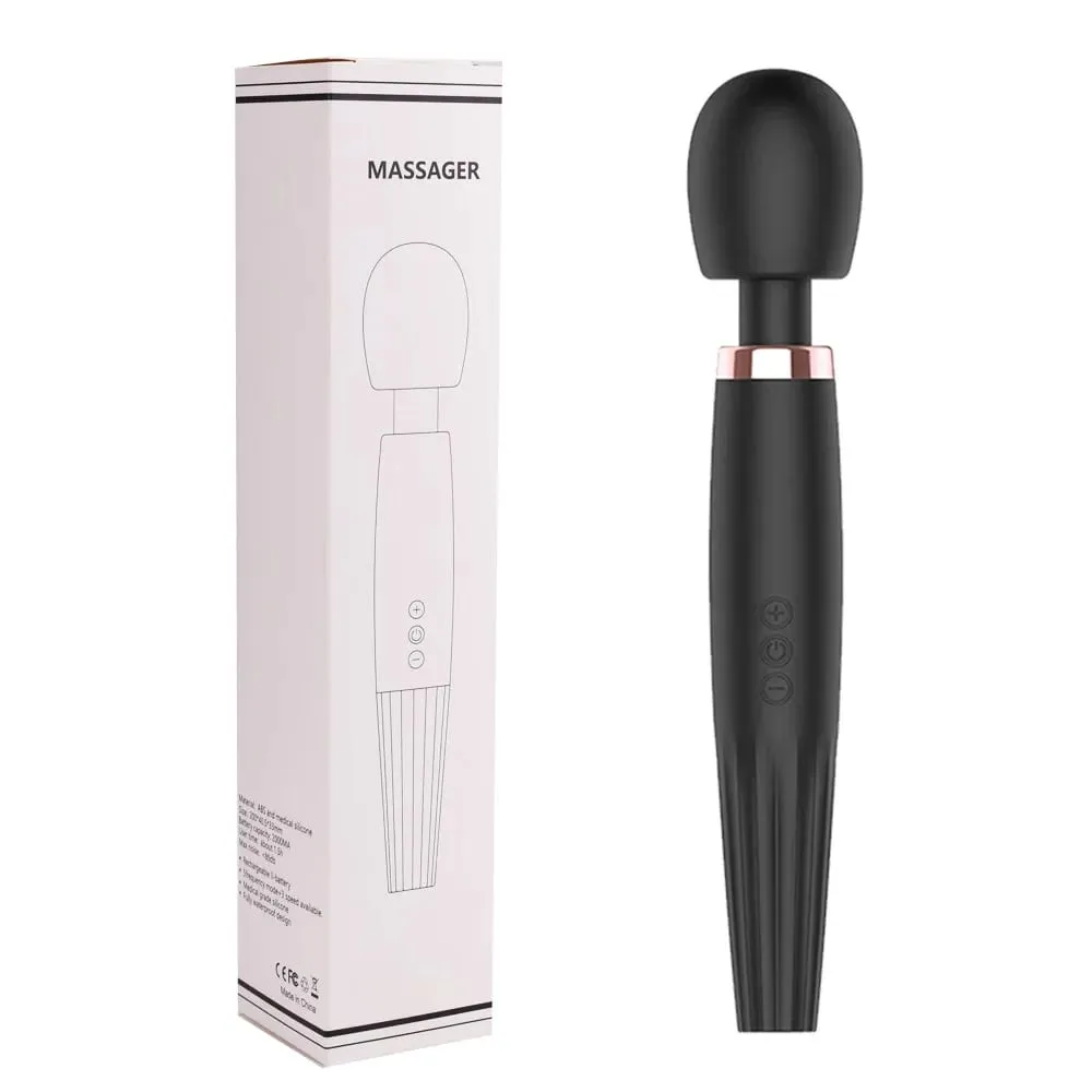 Topení Vibrátor Výkonné dildo AV Magic Wand Masážní přístroj G-Spot Sexuální hračky pro ženy Páry Klitoris stimulují zboží pro dospělé