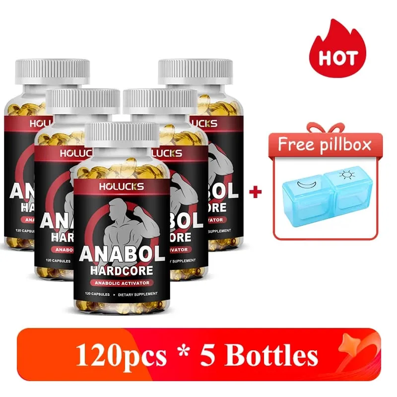 Men’s ANABOLIC Muscle Building Supplement Boost Workout Energy Muscle Growth & Protein Synthesis Balances Men Hormones