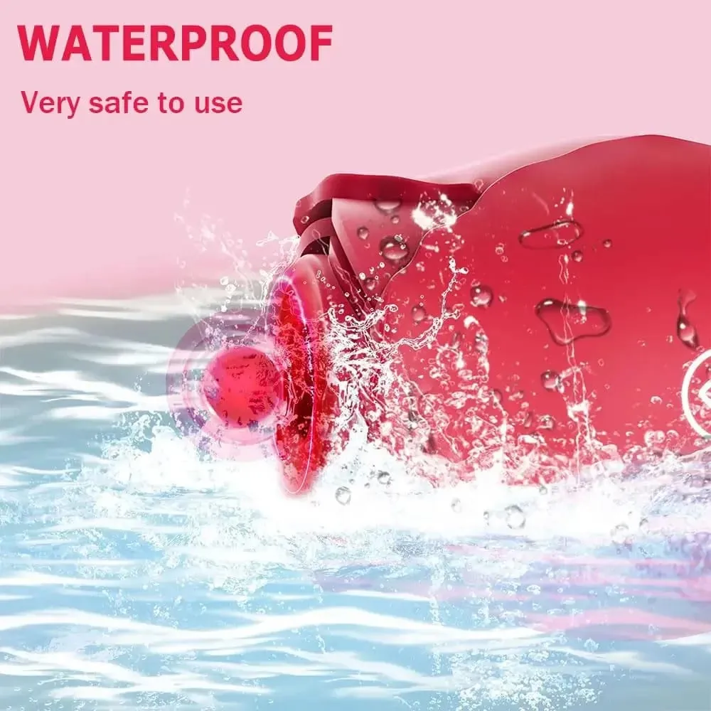 Rose Shape Sucking Vibrator Clitoris Stimulator Vacuum Nipple Oral Massager Female G Spot Vagina Adult Sex Toys for Women