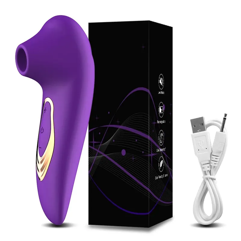 Clit Sucker Vibrator Vacuum Sucking Vibrating Clitoris Nipples Stimulator Female Masturbator Adult Goods Sex Toy for Women