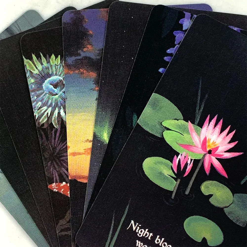 New Nocturna Oracle Deck A 48 Pcs Oracle Cards Mystical Artwork Durable & Portable Perfect For Spiritual Guidance & Collectors