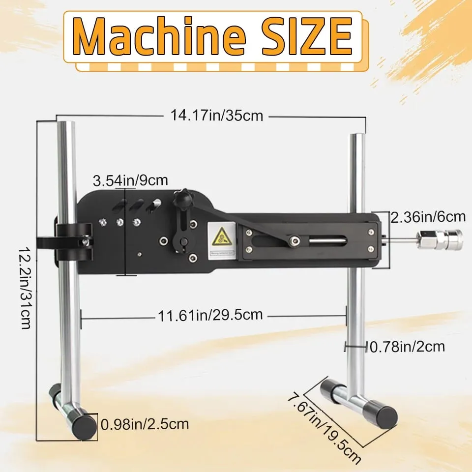 App-Controlled Mute High-Power 70W Dildo Sex Machine with Vac-u-Lock Dildo Attachments And Pumping Gun Adult Toy