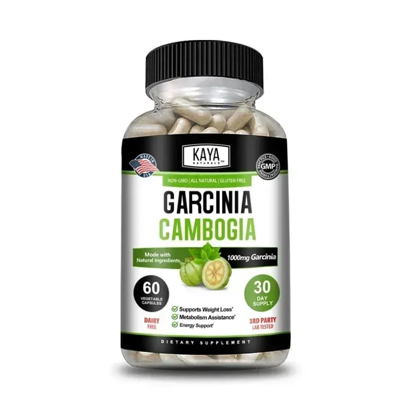Garcinia Cambogia Extract Capsules 1000 Mg Appetite Suppressant for Men and Women Metabolism Energy Colon Cleansing