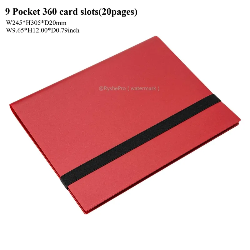 Kaartbinder met 9 vakken Trading Card Album Display Binder 360 Side Loading Pocket Holder voor TCG Yugioh MTG Game Card Book — image 10