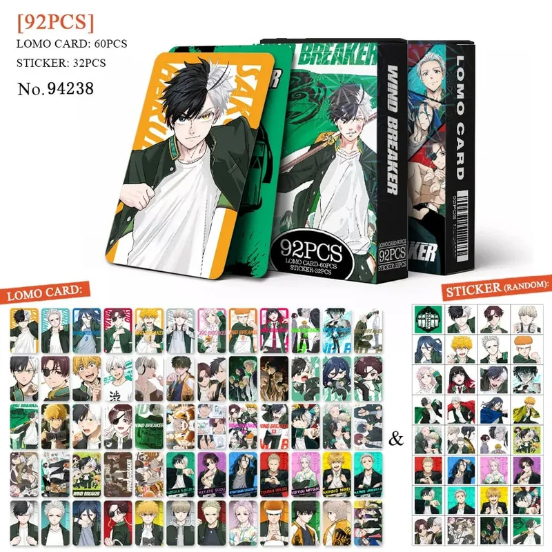 Anime Aanval op Titan‌ Lomo Kaart Ansichtkaart Speelgoed Haikyuu Apotheker Dagboeken Honkai Star Rail Collectie Kaarten Met Stickers Gift