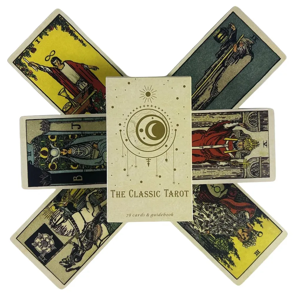 1/3/5 Pcs The Classic Tarot Cards Deck For Easy Beginners Fate Fortune Telling Party Tabletop Board Game Wholesale