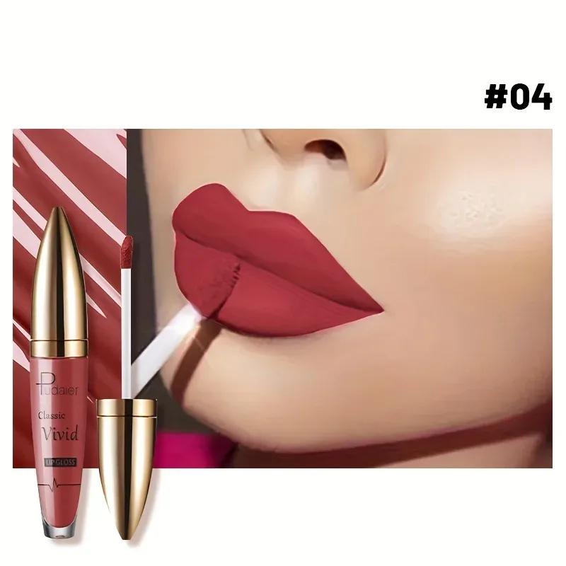 High Pigmented Matte Lip Glaze - Long-Lasting Smudge Proof Liquid ลิปสติกแต่งหน้าของขวัญวันวาเลนไทน์ของขวัญวันสตรี