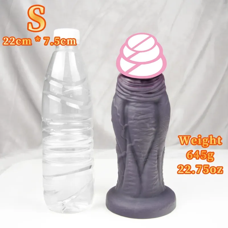 Huge Anal Dildo Buttplug Silicone Anal Plug Masturbator With 4 Sizes Big Dick Prostate Massager G-spot Stimulation Sex Toys 18+