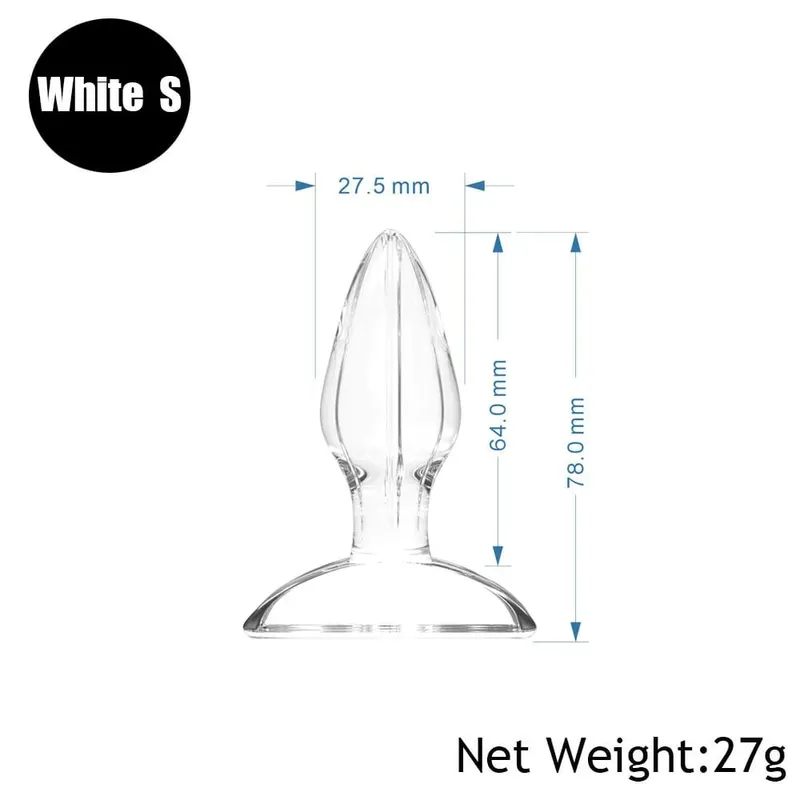 Anal Butt Plug Anal Trainer Sex Toy with Pleasure Wand with Tapered Head Unisex Bum Plug for Men Women