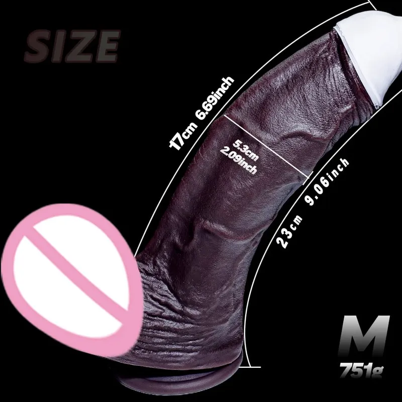 Vagina Massager Enorm Realistisk Dildo Fantasy Lång Penis Stor Dick Sugkopp Dildos Jätte Anal Plug Sexleksaker För Kvinnor Män