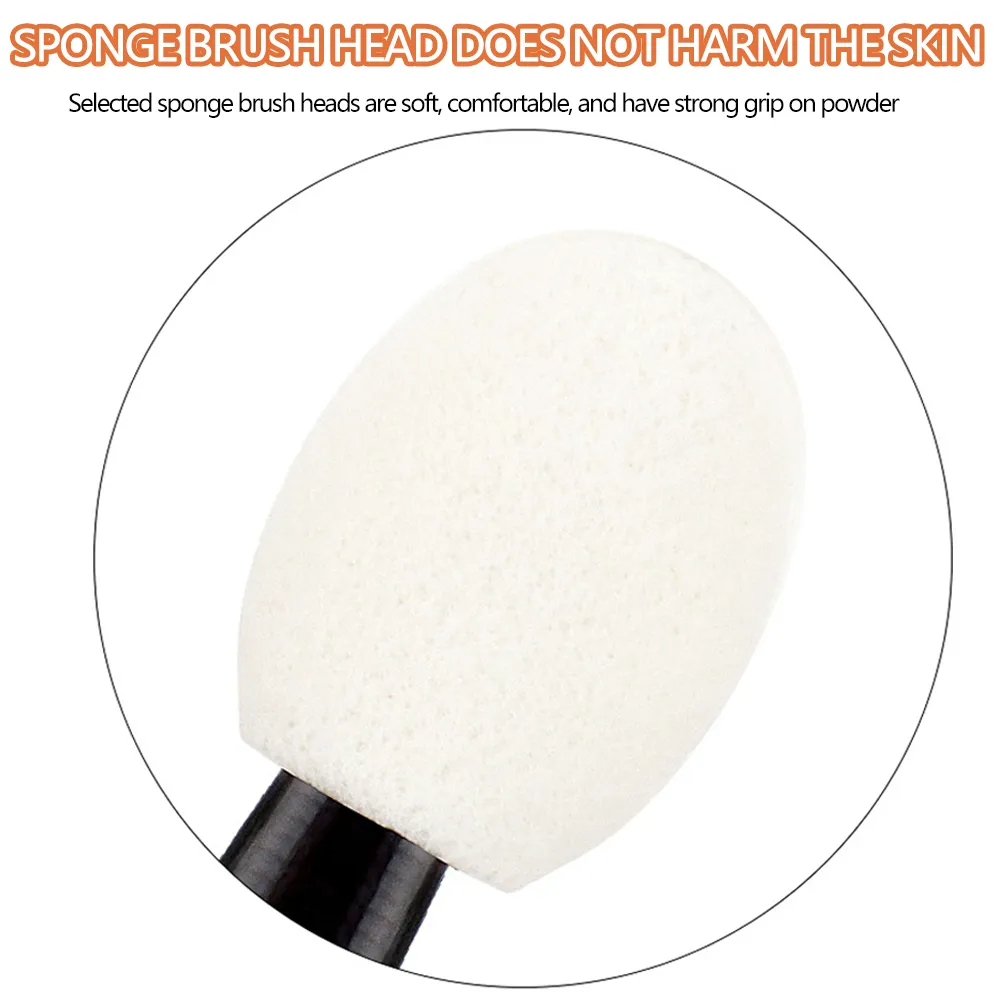 50/100pcs Eyeshadow Applicators White Dual Sides Eye Shadow Brush Makeup Sponge Brushes For Girls Cosmetic Tool Applicators