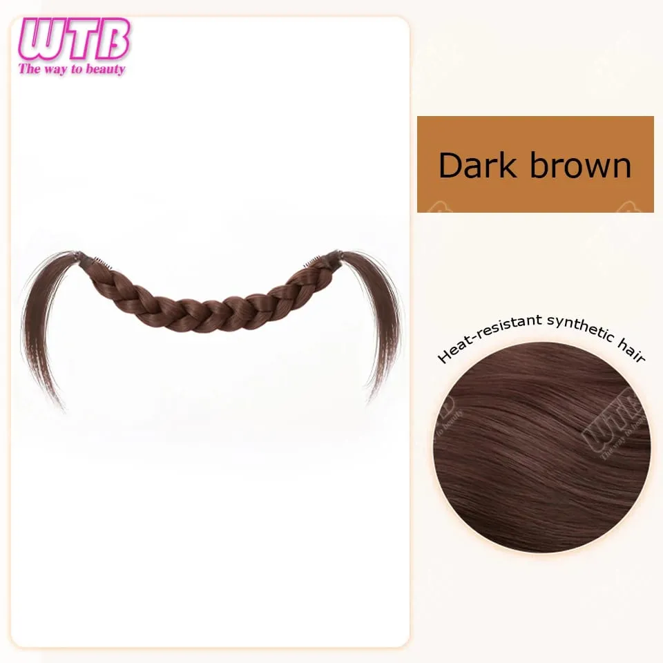 Synthetic Hair Accessories Wig Hair Accessories Cute Headdress Natural Fluffy Braided Modeling Dress up Fake Braids Wig