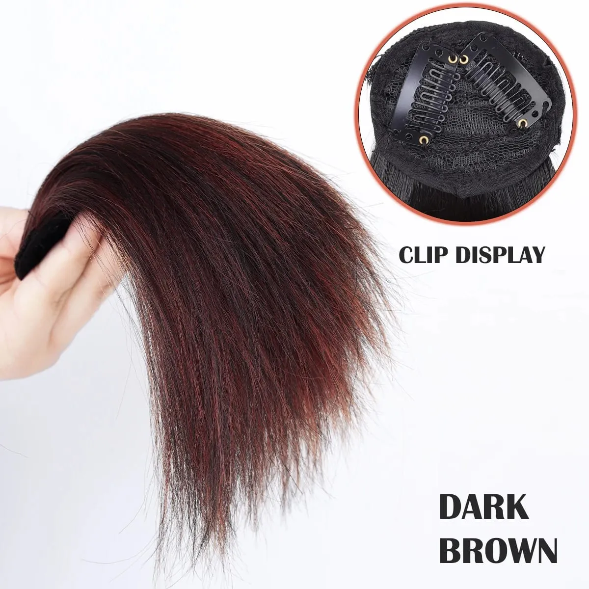 Straight hair synthetic hair pad clip to extend women's natural wigs women's invisible hair clips to add extra volume pieces