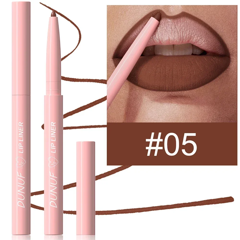 12 Farve Vandtæt Lip Liner Blyant Mørkerød Brun Læbestift Blyant Lip Outline Nøgen mat læbestift Crayon Contouring Tint Makeup