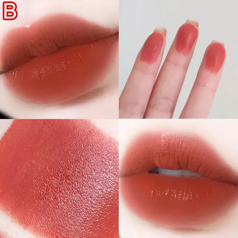 8 farver Læbestift Vandtæt Svedtæt Langtidsholdbar Makeup Glitter Mat Fløjl Nøgen Læbestift Kvinder Kosmetik Makeup Læbe Skønhed