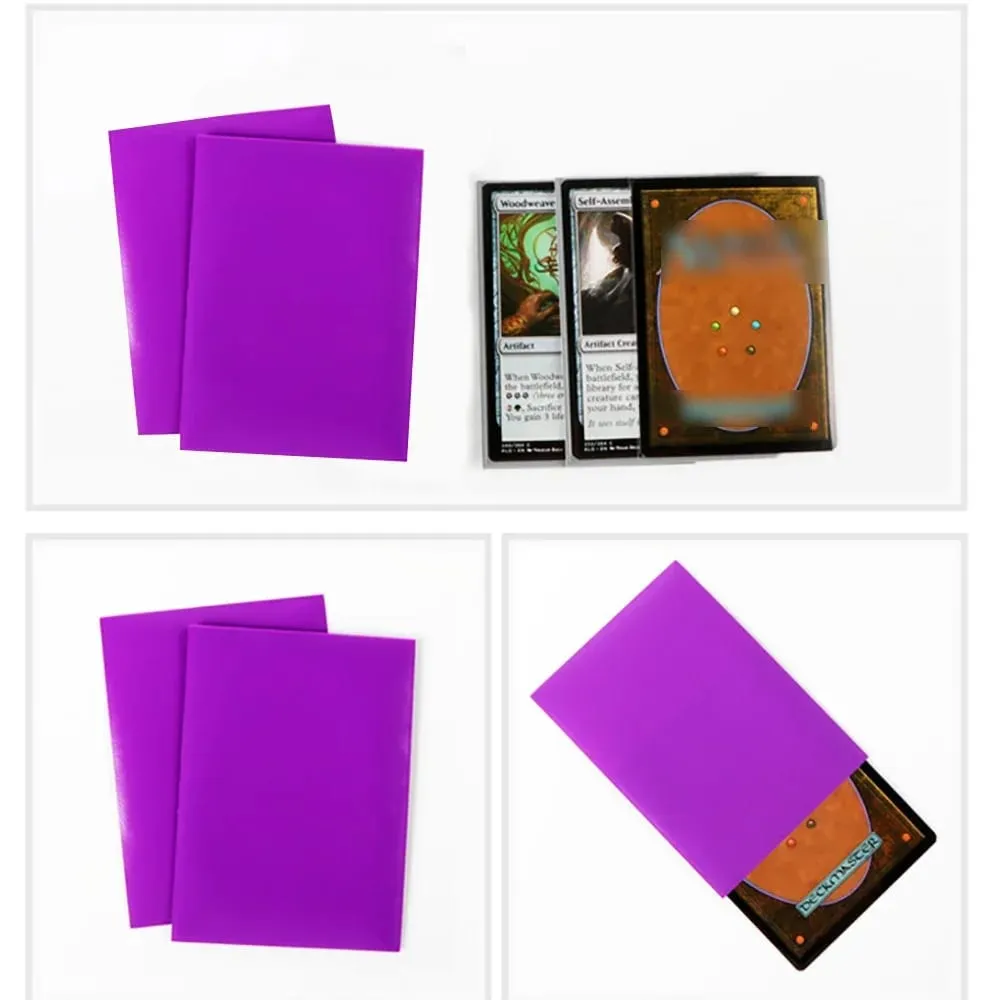 50PCS 66x91mm Matte Solid Standard Size Card Sleeves Toploading Trading Cards Protector Card Cover for MGT/PTCG — image 2
