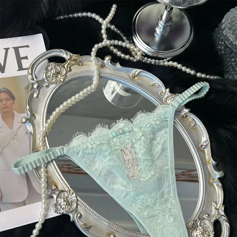 Roupa interior feminina de renda mini calcinha fantasia elegante cuecas sexy transparente lingerie feminina roupa íntima cintura baixa g-string