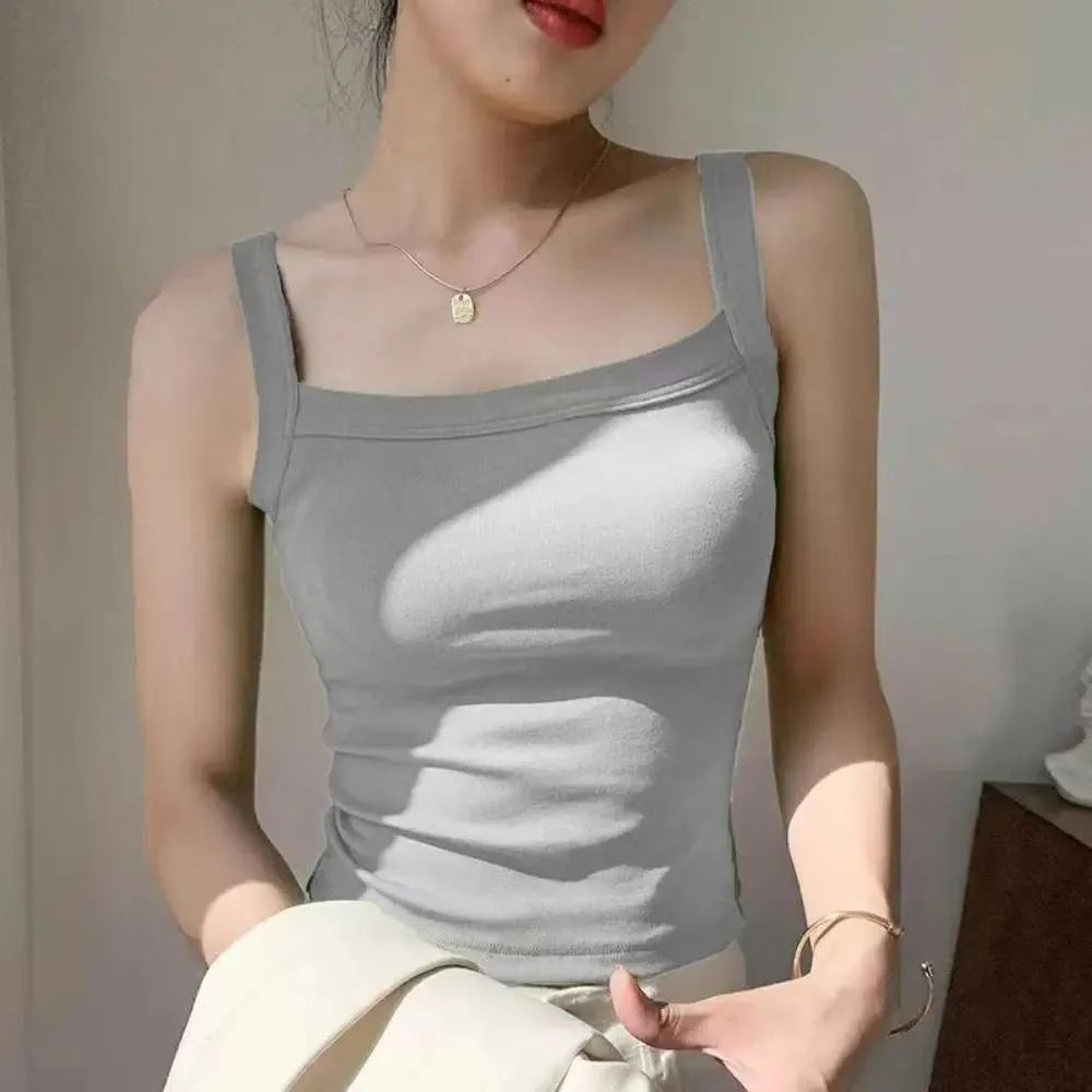 Casual Sleeveless Summer Tank Tops Slim Underwear Cami Top Shirt Camisoles Vest Corset Sports Activities