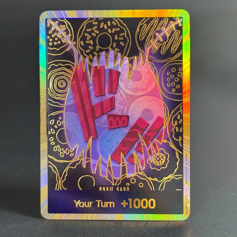 10PCS DON OPCG English TCG Gold DON!!! Collection Cards Zoro Ace Doflamingo Rebecca FOIL NM Refraction Flash Cards ToyGifts OPCG