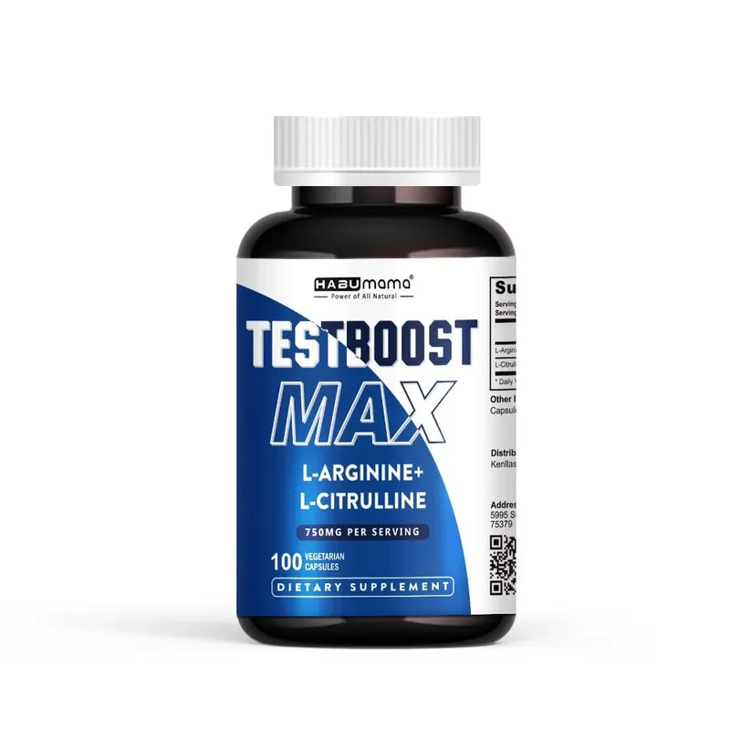 100 tablet na Panlalaking Supplement na may L-arginine L-citrulline Stamina & Energy Vegan | Maingat na Barko