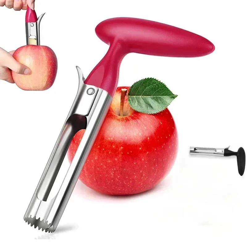 Premium Apple Corer Stainless Steel Apple Pears Core Remover Tool Fruit Cutter Seeder Slicer Knife Mga Tool sa Gulay sa Kusina