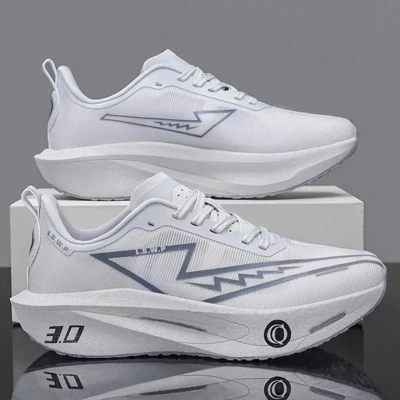 Men's Casual Sports Shoes Soft-Soled Road Running Shoes Lightweight Breathable Non-Slip Wear-Resistant Trendy and Versatile Daily Jogging Sneakers