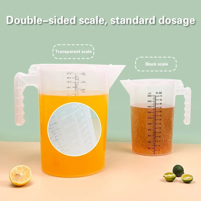 Misurino in plastica addensata da 100-5000 ml con bilancia Misurino per uso alimentare Misurino sperimentale Bicchiere in plastica