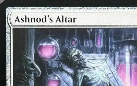 LK48 REGULAR Ashnod's Altar Ashnod's Altar Chaos Orb Gauntlet of Might High-Quality TCG Proxy Cards (Black-Core)