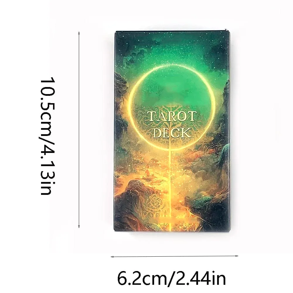 Tarot Deck A 78PCS Cards Deck Fate Divination Table Games Family Party Entertainment Game Tools Spiritual Guidance & Collectors