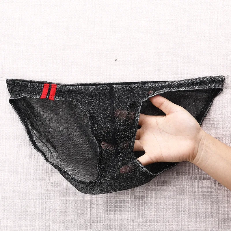 Men's Underwear Briefs Ultra Thin Low Rise Mesh Breathable Panties