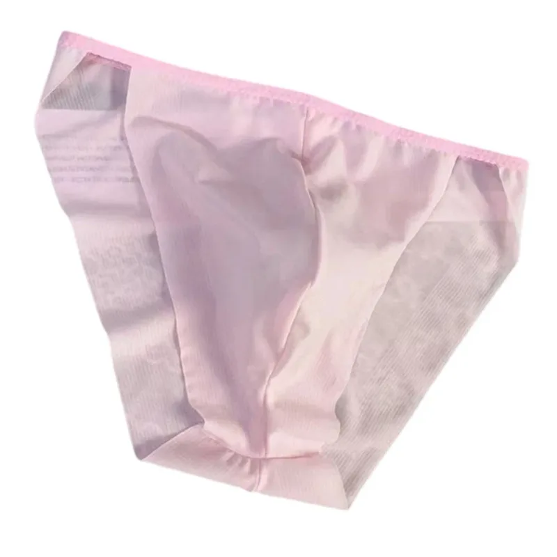 Comfortable Bulge Pouch Men High Cut Transparent Underwear Mesh Panties Underpants Fashion Seamless Lingerie Man