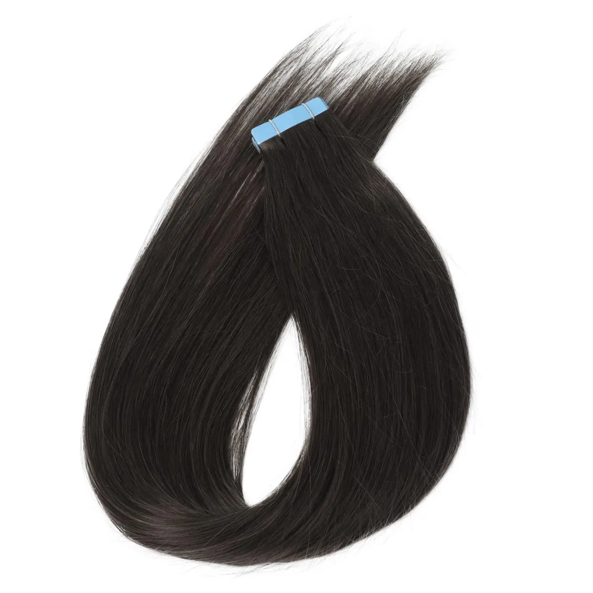 20Pcs/Pack Tape In Human Hair Extensions Suitable for Women with Invisible Adhesive Tape Ins Seamless Straight Hair for Volume & Length