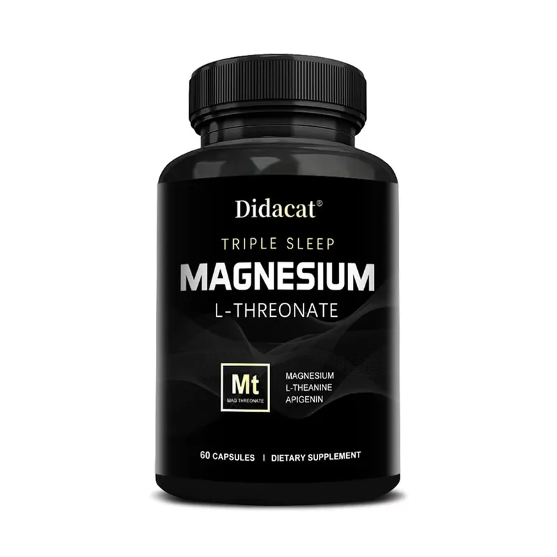Magnesium L-threonate Capsules - Enhance Concentration Memory Promote Brain Health Improve Sleep Quality Reduces Fatigue